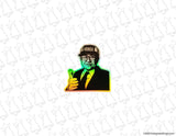 Soichiro Honda Holographic Sticker - Evergreen Kings - Bumper Stickers