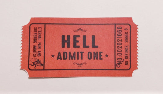 Ticket To Hell Sticker - Evergreen Kings - Decorative Stickers