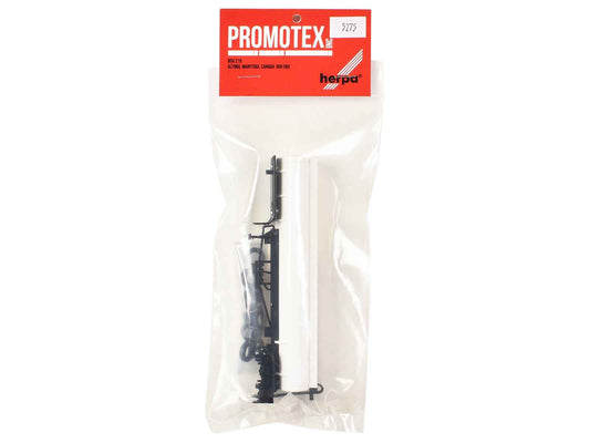 Elliptical Tanker Trailer White 1/87 (HO) Plastic Model by Promotex