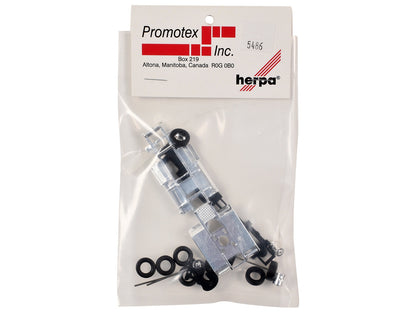 Chrome Chassis Kit for Kenworth or Peterbilt Cab 1/87 (HO) Plastic Model by Promotex
