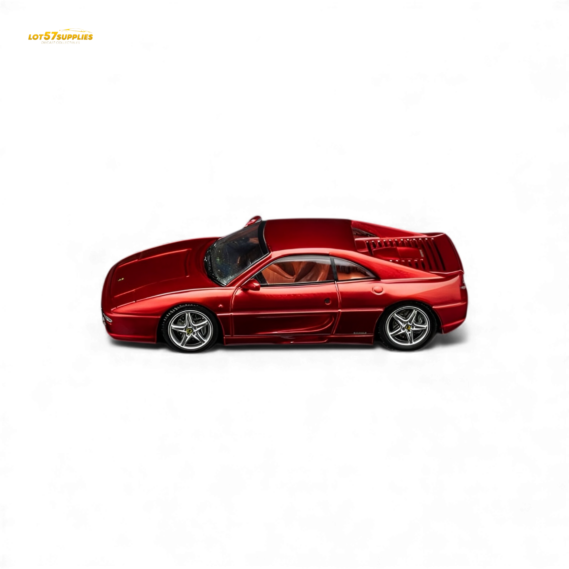 Pre-order TPC Ferrari F355 Challenge diecast model in metallic red, 1:64 scale from Lot57Supplies Diecast Shop.