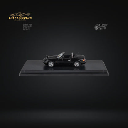 Metallic black Mazda MicroTurbo Eunos Roadster MX-5 diecast car in 1:64 scale, detailed miniature model from Lot57Supplies Diecast Shop