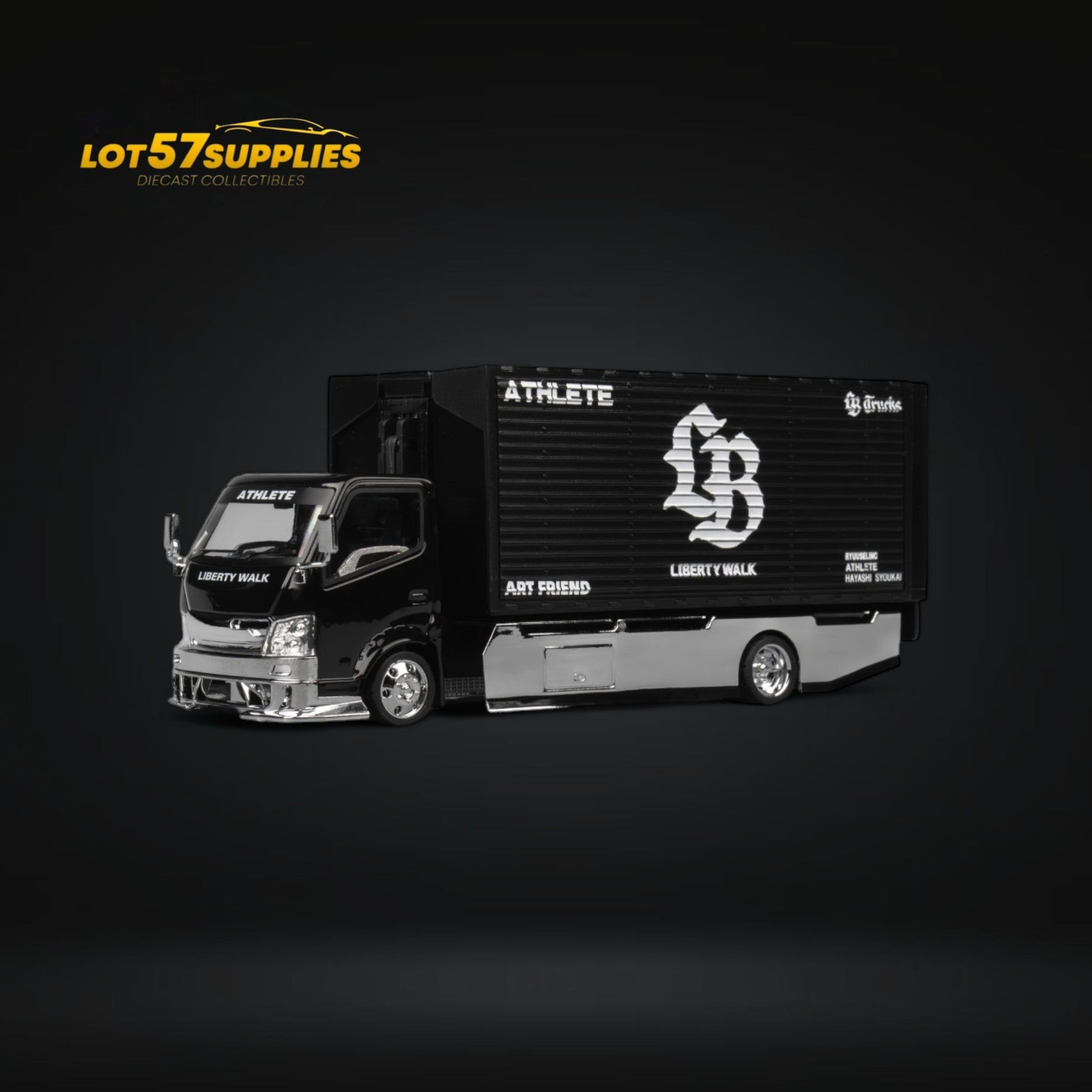 MicroTurbo Hino 300 Custom Box Truck AIT Limited Edition 1:64 - Evergreen Kings