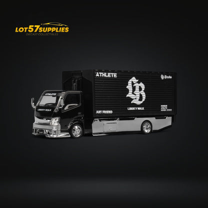 MicroTurbo Hino 300 Custom Box Truck AIT Limited Edition 1:64 - Evergreen Kings