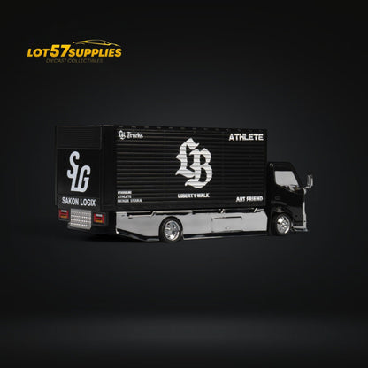 MicroTurbo Hino 300 Custom Box Truck AIT Limited Edition 1:64 - Evergreen Kings
