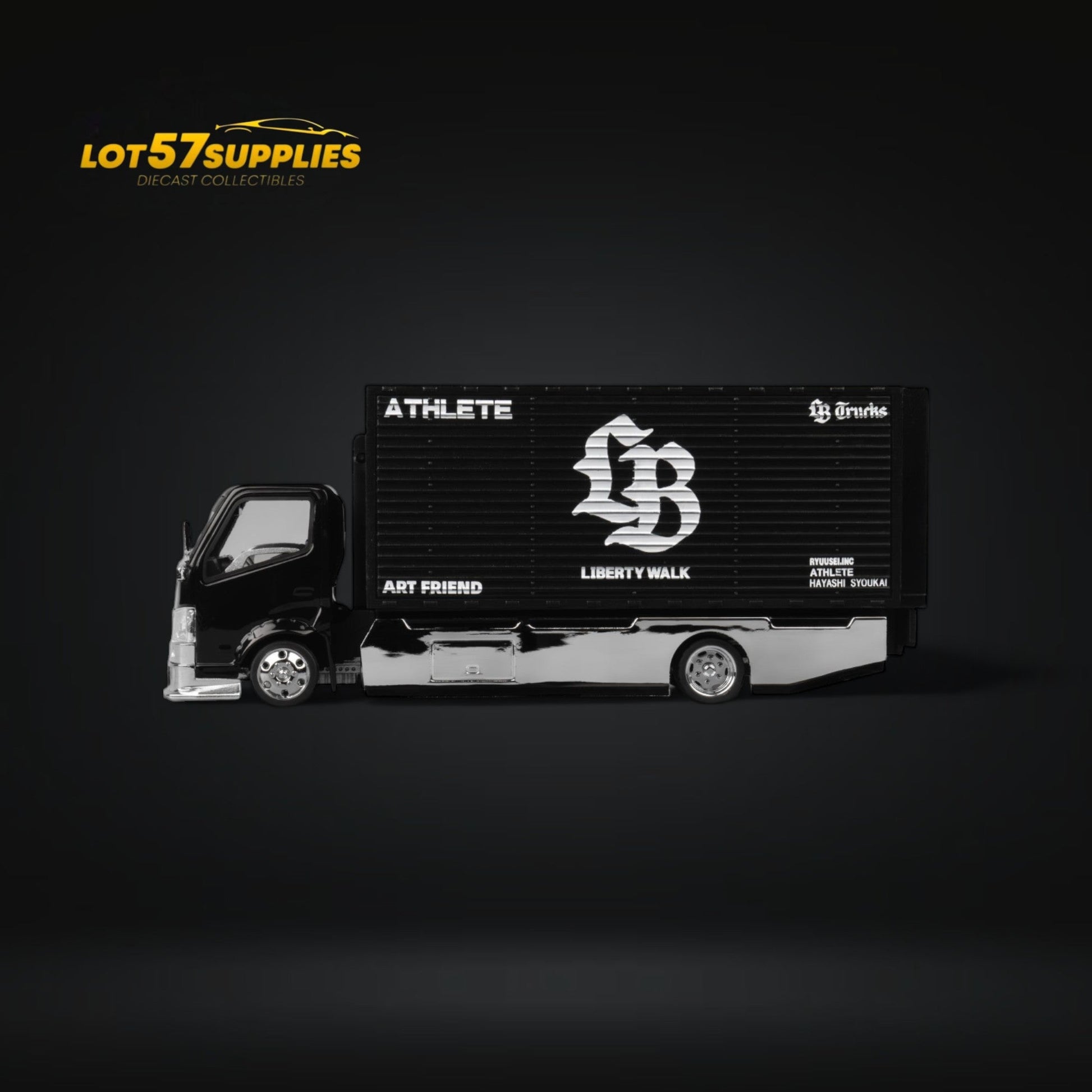MicroTurbo Hino 300 Custom Box Truck AIT Limited Edition 1:64 - Evergreen Kings