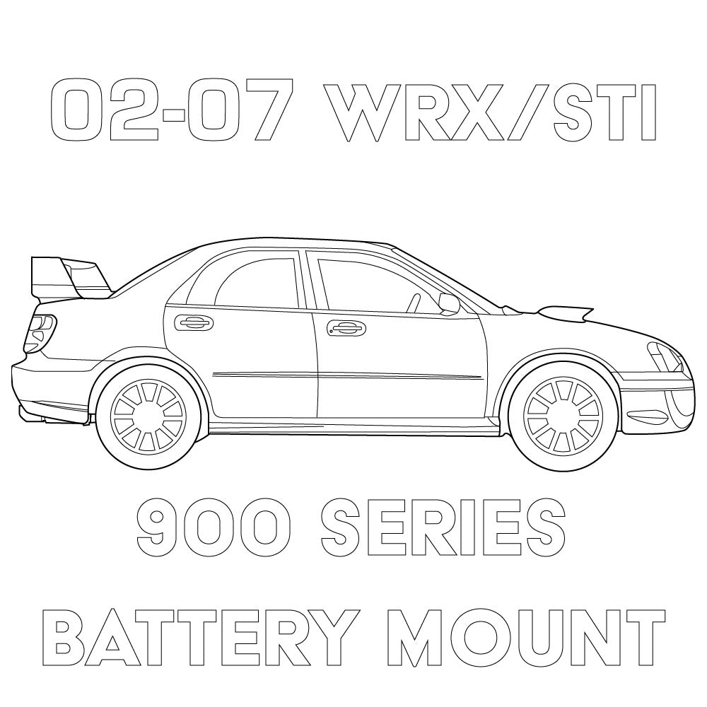 2002-2007 Subaru WRX/STI 900 Series Battery Mount