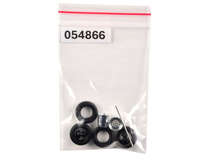 Rear Hypoid Wheelset Chrome 1/87 (HO) Plastic Model by Promotex