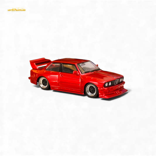 SW BMW E30 M3 LTO Modified Red 1:64 - Evergreen Kings
