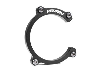 JDMuscle Perrin Driveshaft Lockdown for 2008-2024 Subaru WRX and STI, black drive shaft lock component on vehicle.