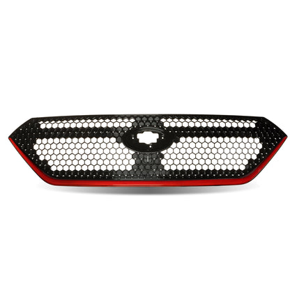 JDMuscle [22-25 WRX] OEM Style Sport Grille w/ Integrated Emblem Mount and Optional Painted Stripe - Evergreen Kings