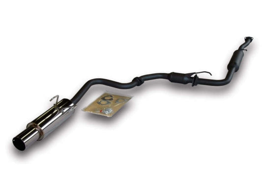 FR SPORT HKS Hi-Power cat-back exhaust system kit for 1999-2000 Honda Civic Coupe, showing polished stainless steel piping and muffler.