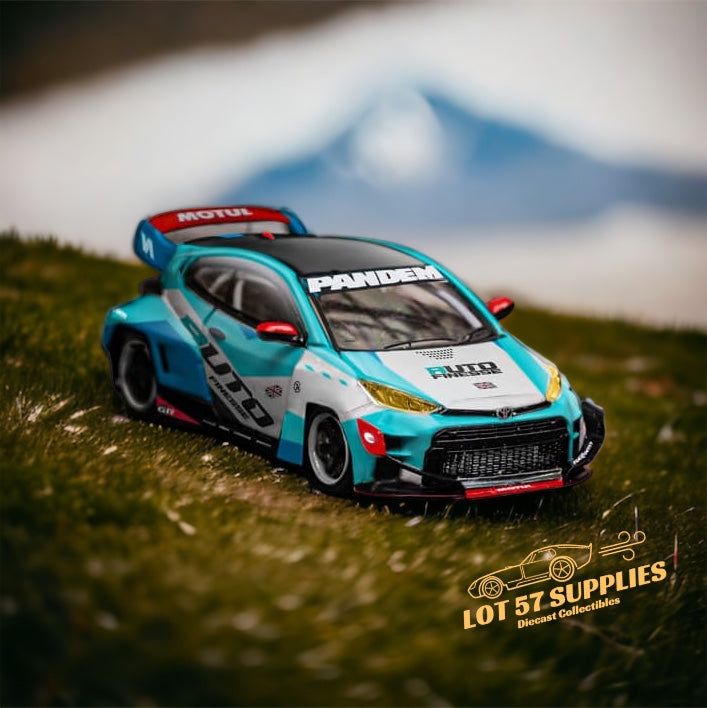 Fuji Toyota Yaris GR Auto Finesse Blue #99 1:64 - Evergreen Kings