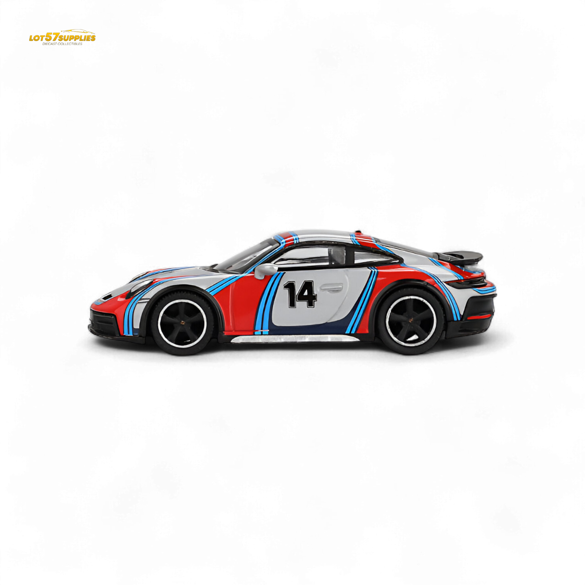 Mini-GT Porsche 911 Dakar Rally 1974 Ice Grey Metallic 1:64 - Evergreen Kings