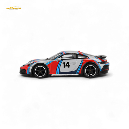 Mini-GT Porsche 911 Dakar Rally 1974 Ice Grey Metallic 1:64 - Evergreen Kings