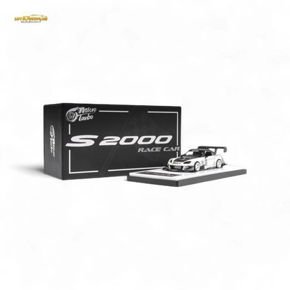 Miniature Honda S2000 diecast car in metallic white, 1:64 scale by Lot57Supplies Diecast Shop, detailed and realistic.