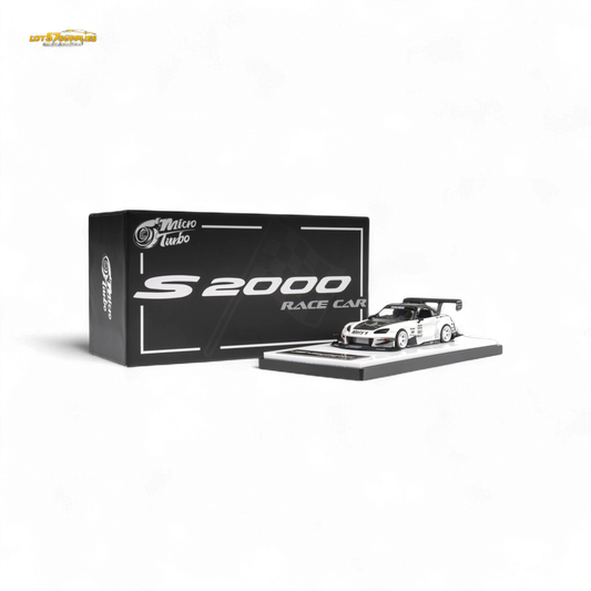 Miniature Honda S2000 diecast car in metallic white, 1:64 scale by Lot57Supplies Diecast Shop, detailed and realistic.