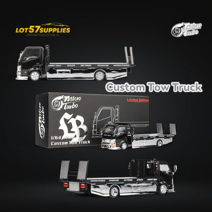 MicroTurbo HINO 300 Custom Flatbed Truck 1:64 - Evergreen Kings