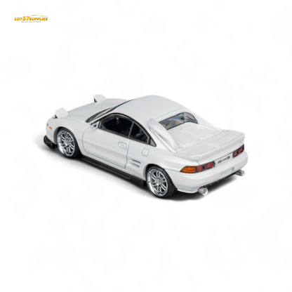 White Toyota MR-2 SW20 Revision 4 V2 diecast model by Lot57Supplies, detailed miniature car in 1:64 scale.