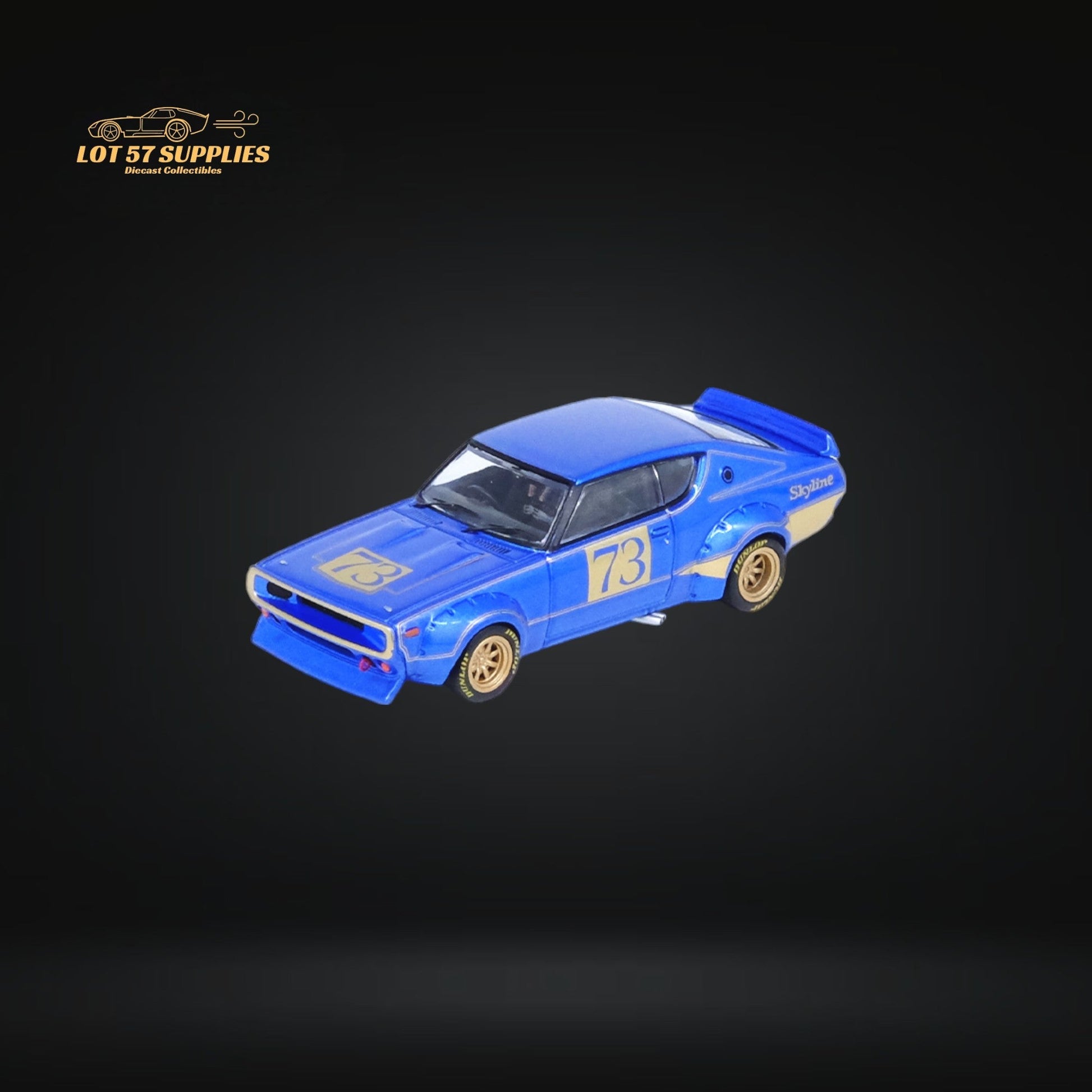 Inno64 Nissan Skyline 2000 GT-R KPGC10 Racing Concept Blue 1:64 - Evergreen Kings