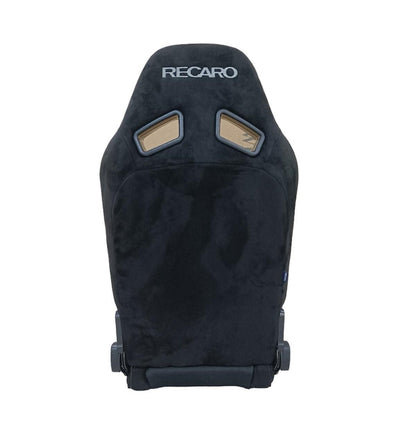 Black Racing Seat from Speedzone Performance LLC's 2nd Option Racing 1052 Race Master series, featuring cloth back and ergonomic design.