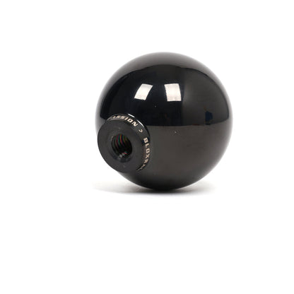 FR SPORT BLOX Racing V2 platinum spherical shift knob for manual transmissions with 10X1.5 threading, sleek and modern design.