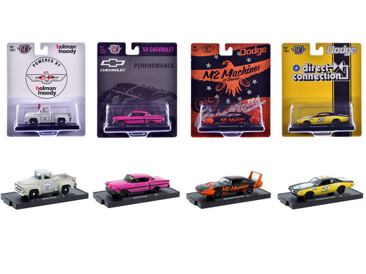 "Auto-Drivers" Set of 4 pieces in Blister Packs Release 129 Limited Edition to 10000 pieces Worldwide 1/64 Diecast Model Cars by M2 Machines