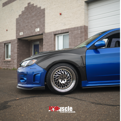 JDMuscle Tanso Carbon Fiber Side Skirts for 2008-2014 Subaru WRX and STI, featuring sleek CS style design.