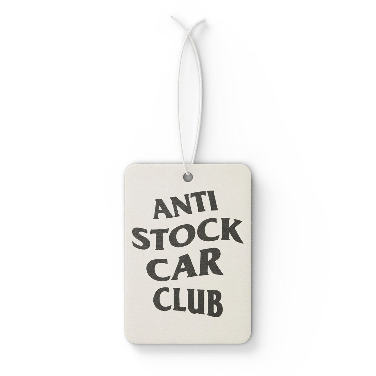 Printify Anti Stock Car Club air freshener accessory featuring a sleek design for car interior freshness.