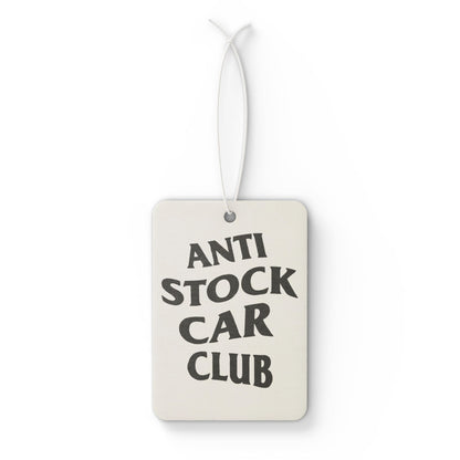Printify Anti Stock Car Club air freshener accessory featuring a sleek design for car interior freshness.