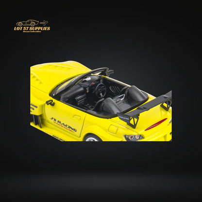 Yellow Pearl Honda S2000 diecast car by JS Racing, 1:64 scale, detailed miniature model from Lot57Supplies Diecast Shop.