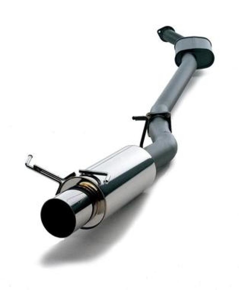 FR SPORT HKS Hiper Cat-Back Exhaust System Kit for 92-95 Honda Civic DX/EX/LX, showing polished metal exhaust pipes and muffler.