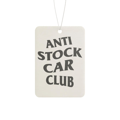 Printify Anti Stock Car Club air freshener accessory featuring a sleek design for car interior freshness.