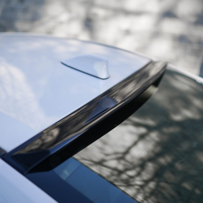 JDMuscle V2 roof spoiler for 2022-2025 Subaru WRX, diffuser and vortex generator, black aerodynamic car accessory