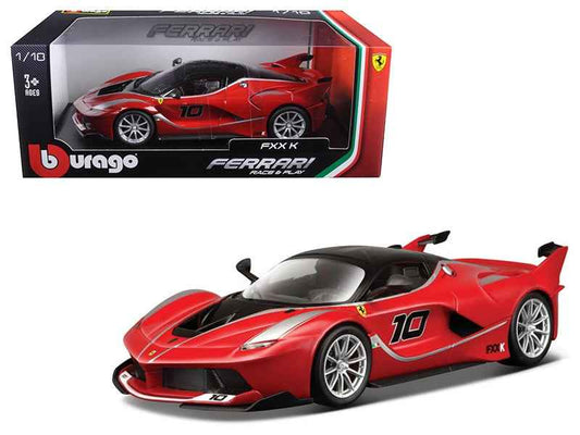 Ferrari FXX-K #10 Red 1/18 Diecast Model Car by Bburago