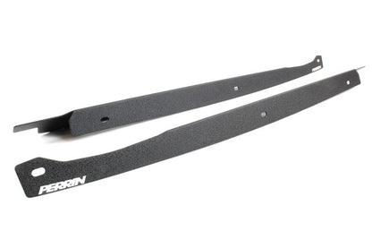JDMuscle black fender shrouds for 2008-2014 Subaru WRX and STI, showing close-up of sleek, durable exterior accessories
