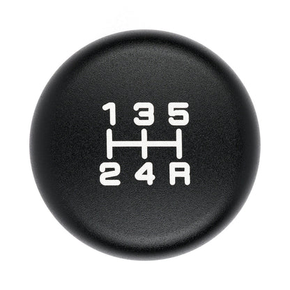 Acuity Esco-T5 satin black 5-speed shift knob with M10 x 1.5 threading for car gear shifter, by Prestige Auto Lab.