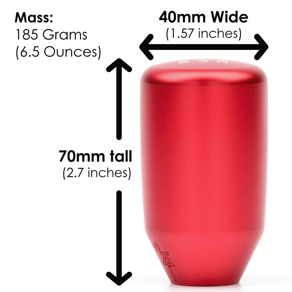 ACUITY ESCO-T5 5-Speed Shift Knob | Satin Red M10 x 1.5