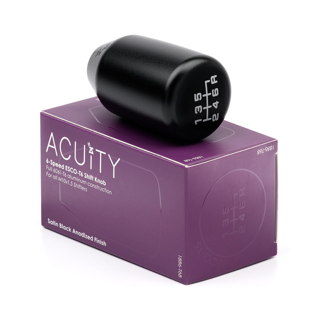 ACUITY ESCO-T6 6-Speed Shift Knob | Satin Black M10 x 1.5