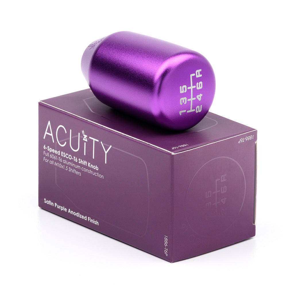 ACUITY ESCO-T6 6-Speed Shift Knob | Satin Purple M10 x 1.5