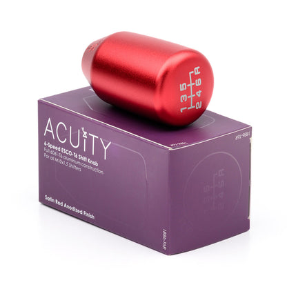 ACUITY ESCO-T6 6-Speed Shift Knob | Satin Red M10 x 1.5
