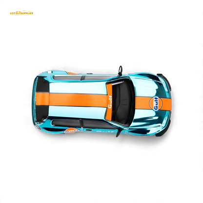 Pre-order ET Model Honda Civic EG6 Rocket Bunny diecast car in Gulf livery, 1:64 scale, detailed model from Lot57Supplies Diecast Shop