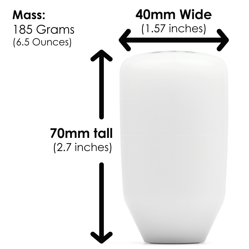 ACUITY ESCO Insulated 5-Speed Shift Knob | White M10 x 1.5