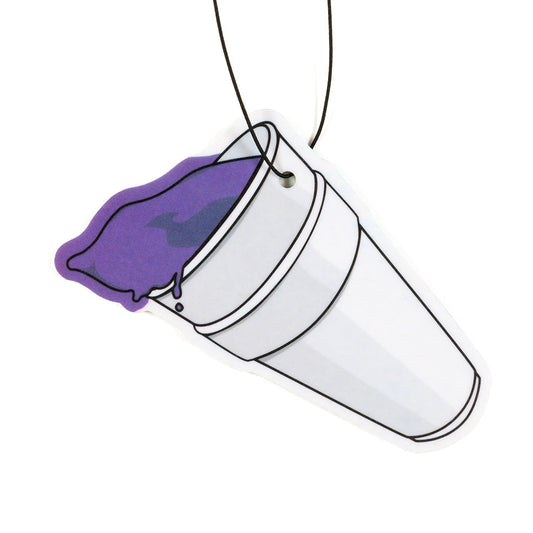 Double cup car air freshener by Prestige Auto Lab with green tea scent, featuring a sleek design and fresh green tea fragrance.