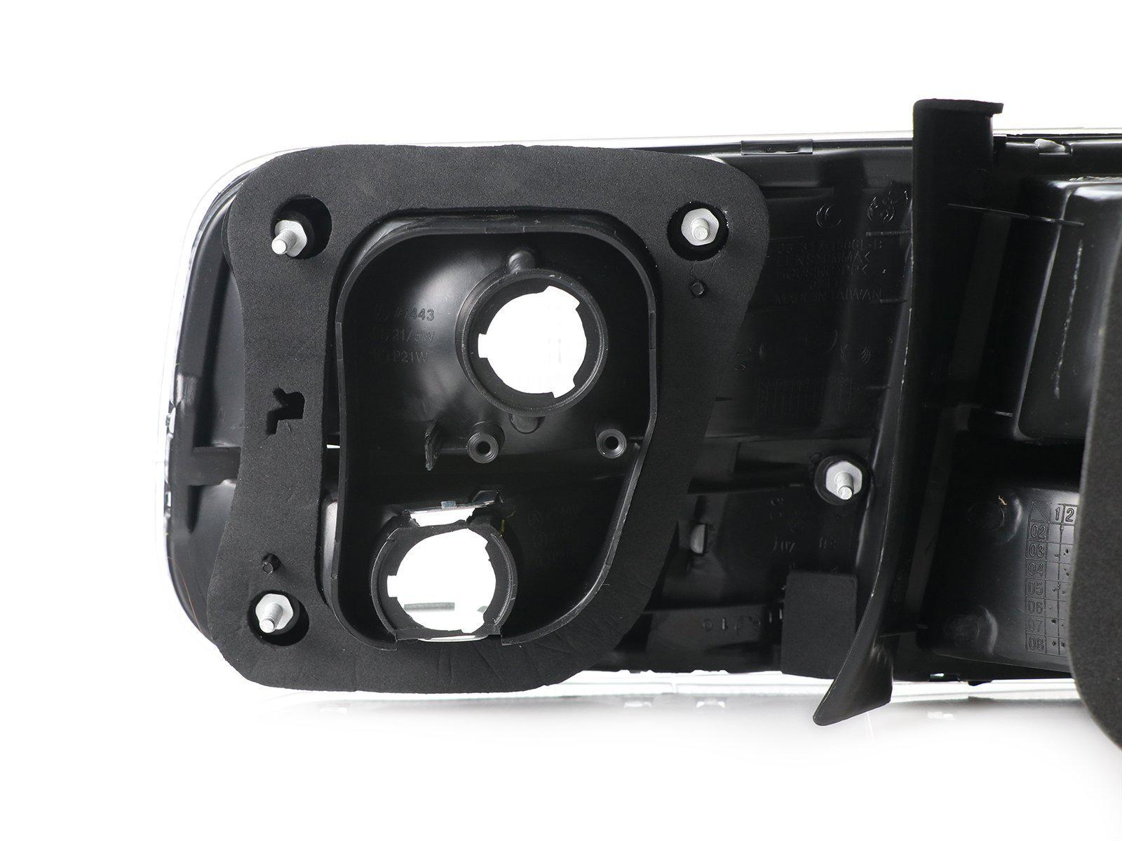 Set of four clear rear tail lights for 1996-2000 Honda Civic 2-door coupe by DEPO, featuring JDM-style lighting for enhanced visibility.