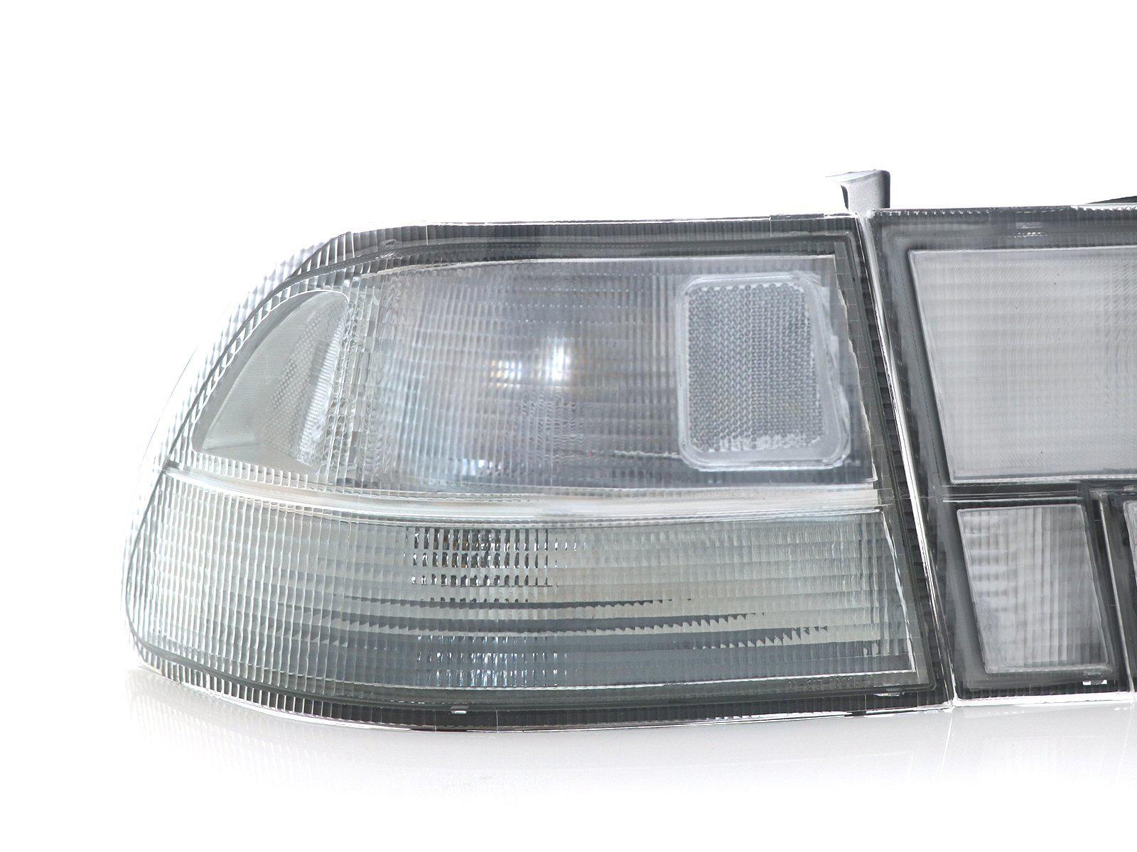 Set of four clear rear tail lights for 1996-2000 Honda Civic 2-door coupe, made by DEPO, designed for JDM-style upgrade.