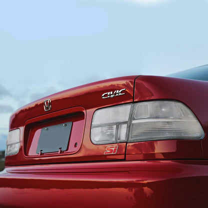 Set of four clear rear tail lights for 1996-2000 Honda Civic 2-door coupe by DEPO, designed for JDM style upgrade.