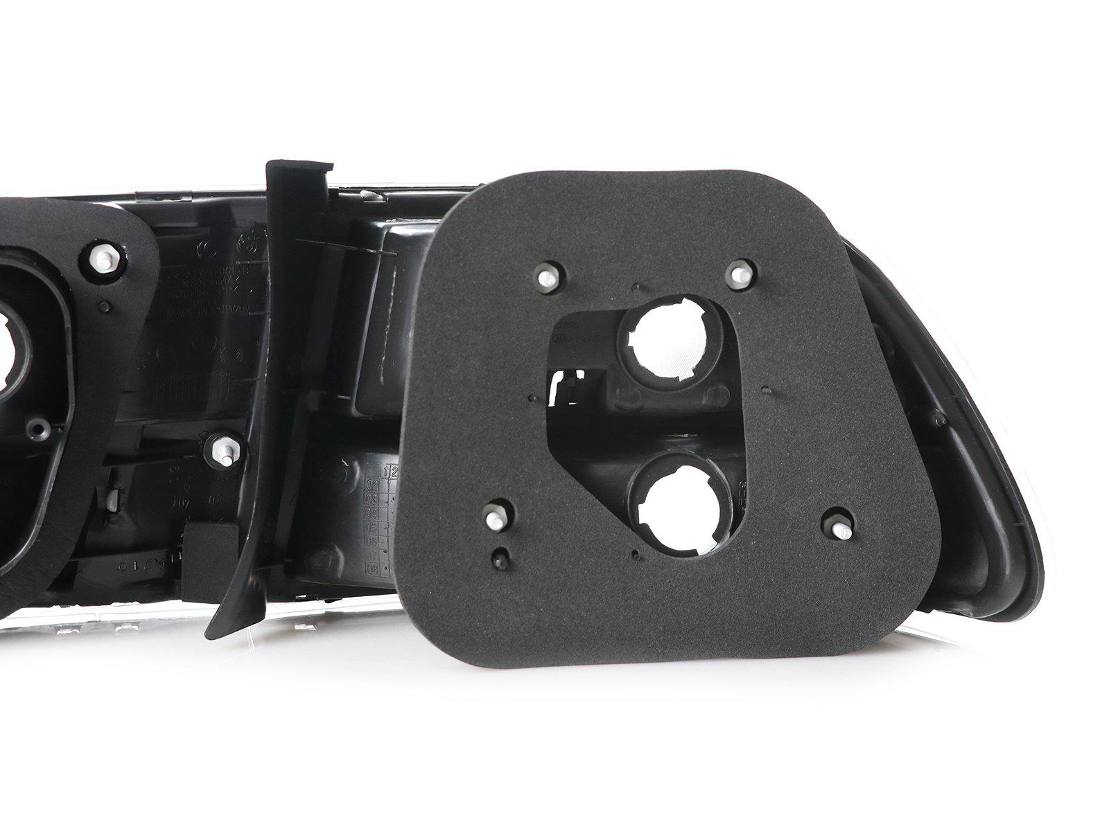 Set of four clear rear tail lights for 1996-2000 Honda Civic 2-door coupe, made by DEPO, designed for JDM EK model.