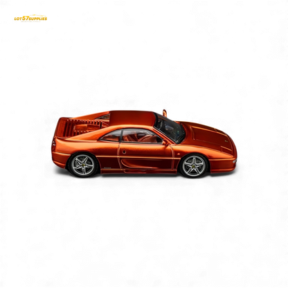 Pre-order TPC Ferrari F355 Challenge diecast model in metallic orange, 1:64 scale by Lot57Supplies Diecast Shop.