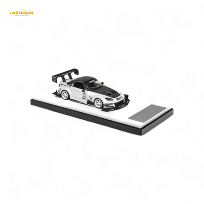 Metallic white Honda S2000 1:64 diecast model car by Lot57Supplies, detailed miniature replica of the Honda sports car.